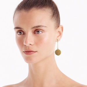 🆕JCREW Crochet Bead Drop Earrings